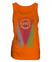Eritrea Faded Flag Ladies Vest