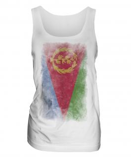 Eritrea Faded Flag Ladies Vest