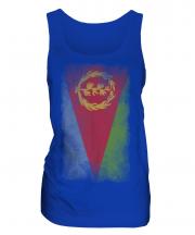 Eritrea Faded Flag Ladies Vest