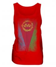 Eritrea Faded Flag Ladies Vest