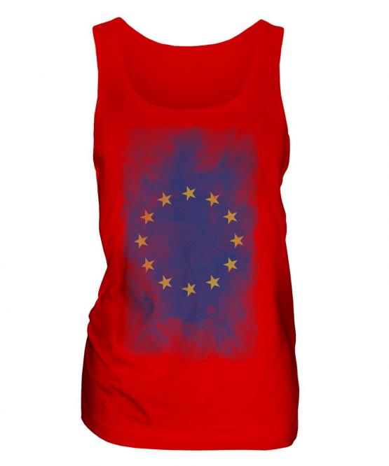 European Union Faded Flag Ladies Vest