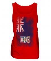 Falkland Islands Faded Flag Ladies Vest