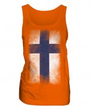 Finland Faded Flag Ladies Vest