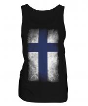 Finland Faded Flag Ladies Vest
