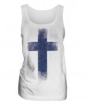 Finland Faded Flag Ladies Vest