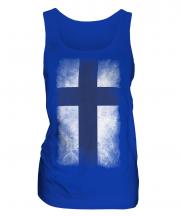 Finland Faded Flag Ladies Vest