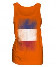 France Faded Flag Ladies Vest