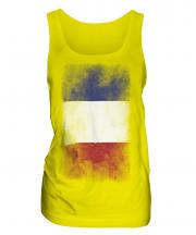 France Faded Flag Ladies Vest