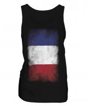 France Faded Flag Ladies Vest