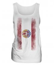 French Polynesia Faded Flag Ladies Vest