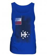 French Southern And Antarctic Lands Faded Flag Ladies Vest