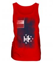 French Southern And Antarctic Lands Faded Flag Ladies Vest