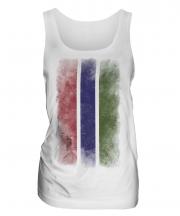 Gambia Faded Flag Ladies Vest