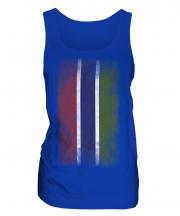 Gambia Faded Flag Ladies Vest