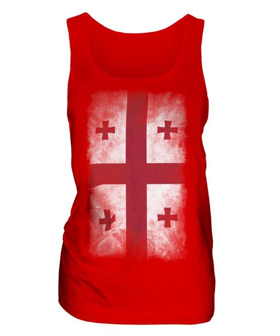 Georgia Faded Flag Ladies Vest