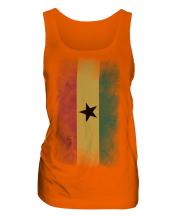 Ghana Faded Flag Ladies Vest