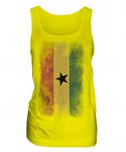 Ghana Faded Flag Ladies Vest