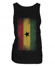 Ghana Faded Flag Ladies Vest