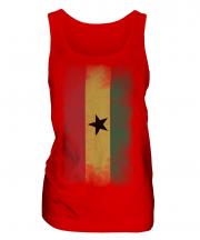 Ghana Faded Flag Ladies Vest