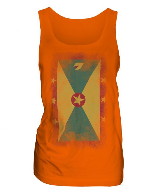 Grenada Faded Flag Ladies Vest