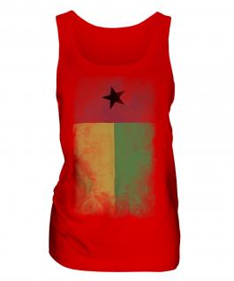 Guinea Bissau Faded Flag Ladies Vest