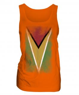 Guyana Faded Flag Ladies Vest