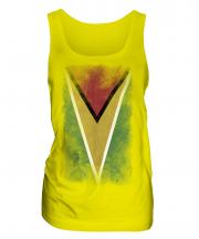 Guyana Faded Flag Ladies Vest