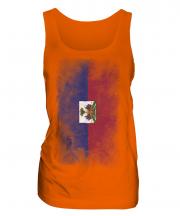 Haiti Faded Flag Ladies Vest