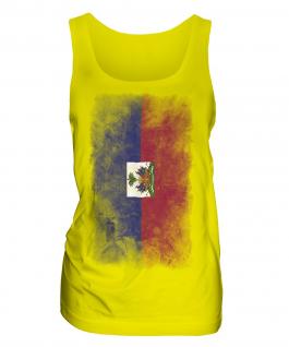 Haiti Faded Flag Ladies Vest