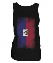 Haiti Faded Flag Ladies Vest