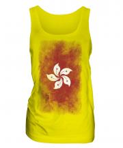 Hong Kong Faded Flag Ladies Vest