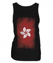 Hong Kong Faded Flag Ladies Vest