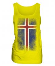 Iceland Faded Flag Ladies Vest