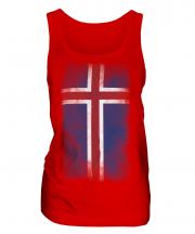 Iceland Faded Flag Ladies Vest