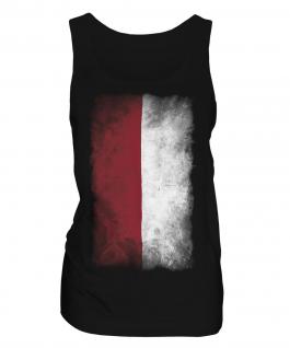 Indonesia Faded Flag Ladies Vest