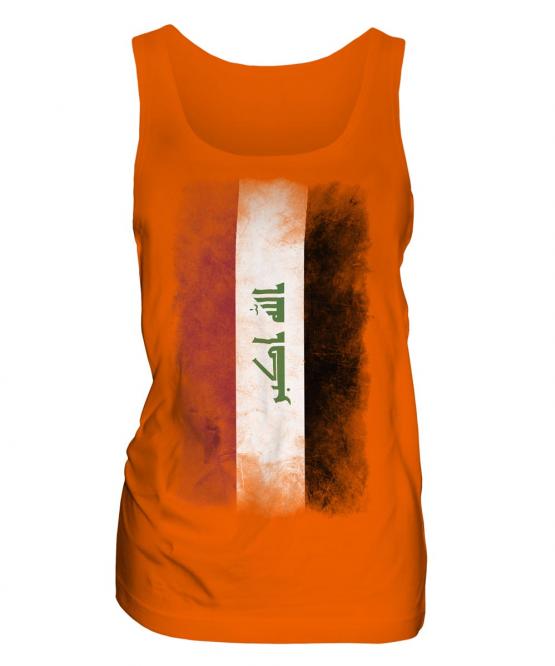 Iraq Faded Flag Ladies Vest