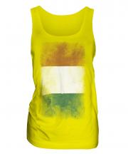 Ivory Coast Faded Flag Ladies Vest