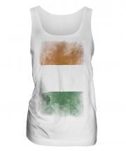 Ivory Coast Faded Flag Ladies Vest