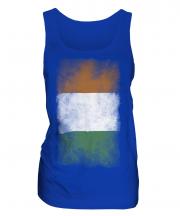 Ivory Coast Faded Flag Ladies Vest