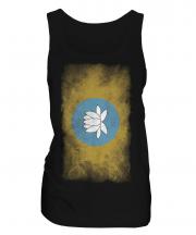 Kalmykia Faded Flag Ladies Vest