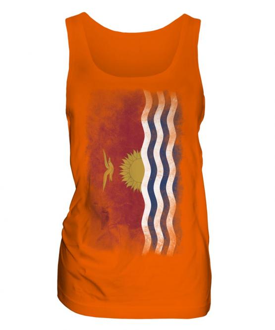 Kiribati Faded Flag Ladies Vest