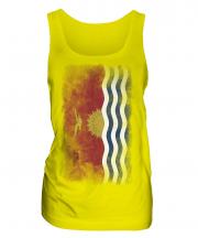 Kiribati Faded Flag Ladies Vest
