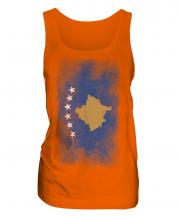 Kosovo Faded Flag Ladies Vest