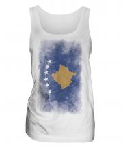 Kosovo Faded Flag Ladies Vest