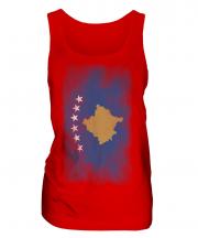 Kosovo Faded Flag Ladies Vest
