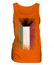 Kuwait Faded Flag Ladies Vest