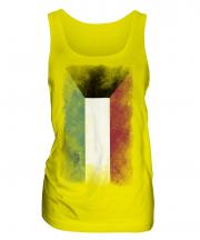 Kuwait Faded Flag Ladies Vest