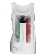 Kuwait Faded Flag Ladies Vest