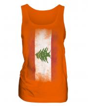 Lebanon Faded Flag Ladies Vest
