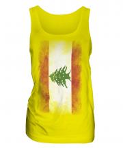 Lebanon Faded Flag Ladies Vest